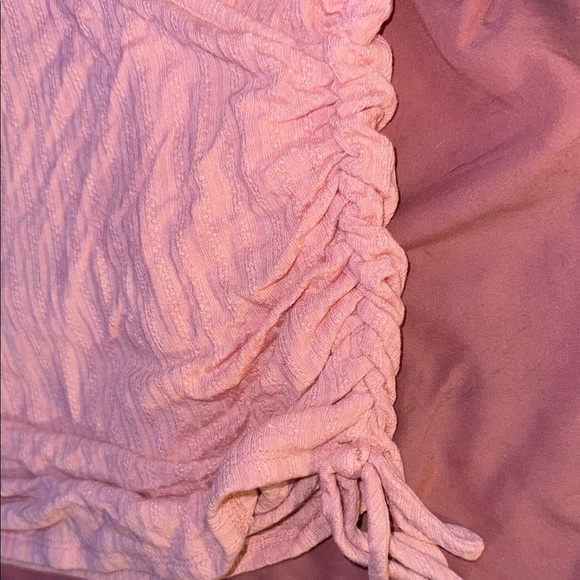Pink Ruched Side-Drawstring Top - Picture 4 of 6